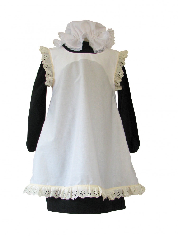 Girl's Victorian Maid Costume Age 7 - 9 Years Image